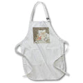 Apron - Vintage Look of Paper, Rose, Diploma, Tassel, Feather, 2022, Taupe Graduation Design