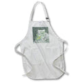 Apron - Vintage Look of Paper, Rose, Diploma, Tassel, Feather, 2022, Green Graduation Design