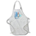 Apron - A Cute Winter Owl in a Red Santa Hat Perched in a Woodland Forest Christmas Collection