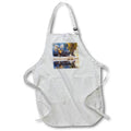 Apron - Lovely Woodland Deer and Reflection in a Winter Lake Seasonal Holiday Christmas Collection