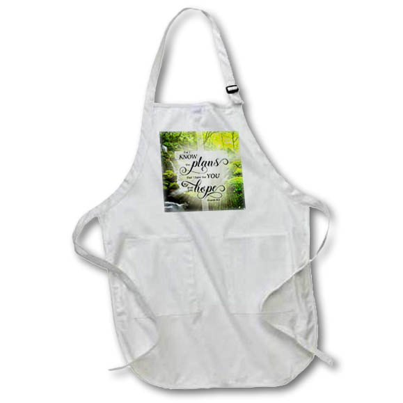 Apron - For I Know the Plans That I Have for You Christian Cross Inspirational