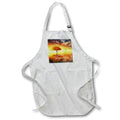 Apron - I Give Thanks Always for You Sunset Water with Flock of Birds Inspirational