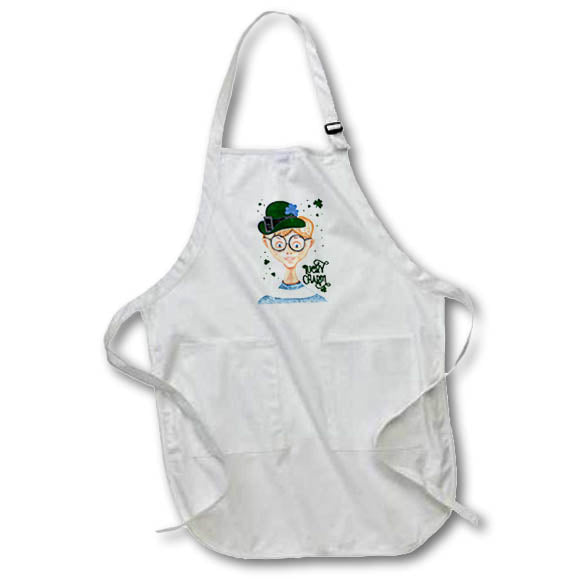 Apron - Red Headed Freckled Irish Boy Lucky Charm St Patricks Day St. Patricks Day