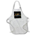 Apron - Happy Halloween Spelled Out in Monster Letters on Black for Halloween Halloween Collection