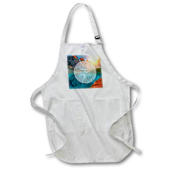 Apron - The Best View Comes After the Longest Climb Typography Scenic Inspirational