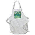Apron - Persian New Year Norooz with Daffodil and Teal Green Paisley New Year Collection
