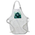 Apron - Thank You Text Surrounded by Shades of Green Woodland Illustration Sentiments