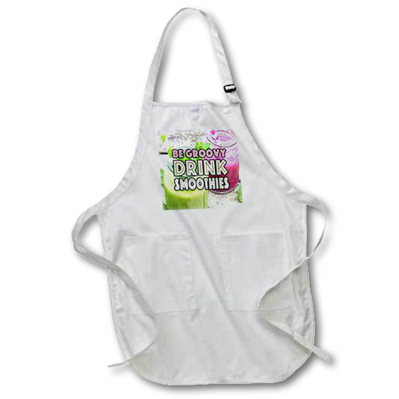Apron - Image of Words Be Groovy Drink Smoothies – Food
