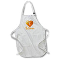 Apron - Image of Words I Love Halloween with Pumpkin Heart – Halloween