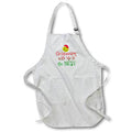 Apron - Image of Words Christmasing With Me Is The Best with Happy Face – Christmas