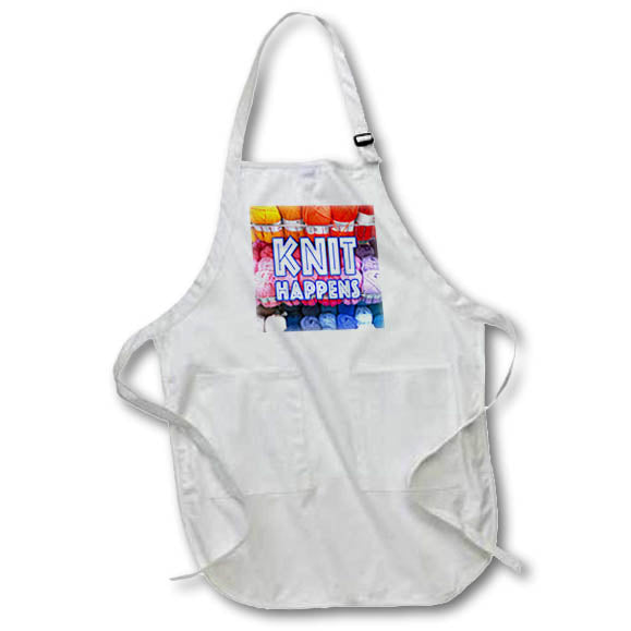 Apron - Image of Words Knit Happens – Knitting