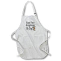 Apron - Image of Words Your Face Frightens My Dog with Dog Picture – Sarcasm