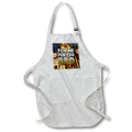 Apron - Image of Words For Me For You BBQ with BBQ Background – Food