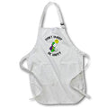 Apron - Cute Funny Turtle with smiling Face Balloon Dont Hurry be Happy Pun Funny