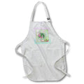 Apron - Photo of Hollyhock in Pastel Flora Abstract Frame, Thank you Lable Flora Photography Thank you