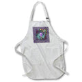 Apron - Photo of Blazing Star in Abstract Flora and Leaf Frame, Purple, Gold Flora Photography