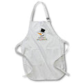 Apron - Funny smiling snowman in a black topper. Colorful text Happy Holidays Alexis Design - Holidays Christmas And New Year