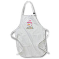 Apron - Nice snowman in pink skiing cap. Colorful text Seasons Greetings Alexis Design - Holidays Christmas And New Year