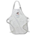 Apron - A cute red bird and red berries. Red berries. Happy New Year 2022 Alexis Design - Holidays New Year