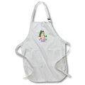 Apron - Funny bunny, a Christmas tree and a carrot. Happy New Year 2022 Alexis Design - Holidays New Year