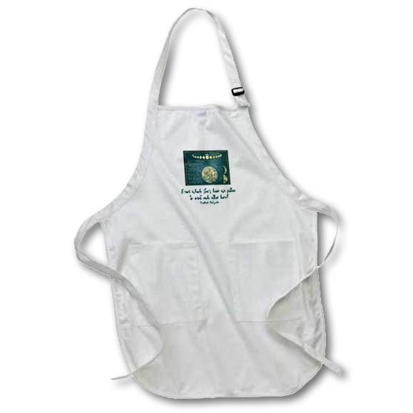 Apron - Vintage map of Solar system planets. Friedrich Nietzsche quote Alexis Design - Maps