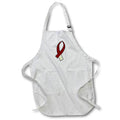 Apron - Burgundy and cream awareness ribbon Awareness - Burgundy and Cream