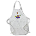 Apron - Funny Cute Rubber Chicken Meditation and Yoga Cartoon Sports and Hobbies