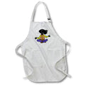 Apron - Funny Cute Black Labrador Retriever Dog Meditation and Yoga Cartoon Sports and Hobbies