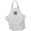 Apron - Blue cat, flowers. Merry Christmas. Happy New Year. Seasons greetings Alexis Design - Holidays Christmas And New Year