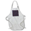 Apron - Pattern of red raspberries, blackberries, blue leaves on dark navy Alexis Design - Pattern Berries