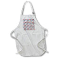 Apron - Pattern of red and black currant, blue leaves on pink background Alexis Design - Pattern Berries