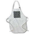Apron - Pattern of packs of gifts, green leaves against the green backdrop Alexis Design - Pattern Christmas New Year