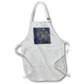 Apron - Vintage Star Map. Constellations of Aquila or Eagle, Delphinus, Fox Alexis Design - Star Maps