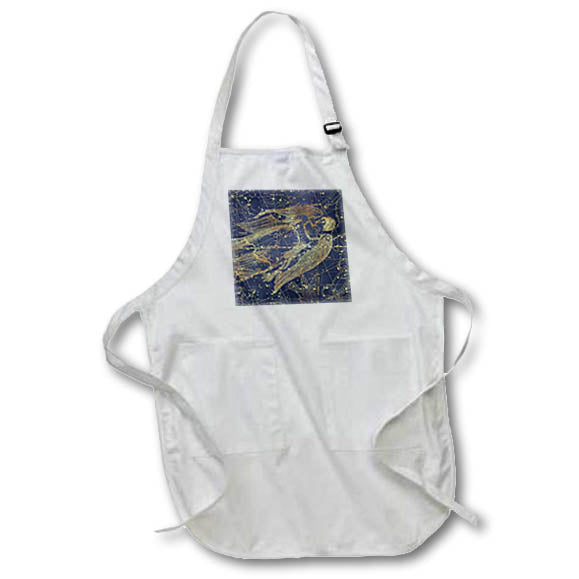 Apron - Vintage Star Map. Zodiac constellation of Virgo or virgin Alexis Design - Star Maps
