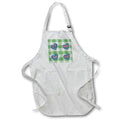 Apron - Image of Im Yours Forever On Blue Hearts On Green Plaid lens Art by Florene - Valentines Day