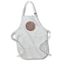 Apron - Image of Large Round Circle Of Grayish Brown New Designer Color lens Art by Florene - Fall And Winter 2022 Colors