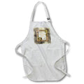 Apron - Image of Happy New Year 2022, Flora Frame, Oranaments, Candle Design New Years Design