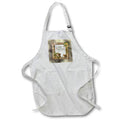 Apron - mage of Merry Christmas, Flora Frame,Oranaments, Candle, Gift, Design Christmas Design