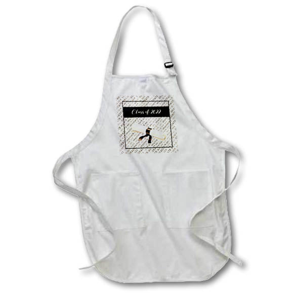 Apron - Image of Diploma on Gradute, Grad Paper, Class of 2022, Sepia Graduation Design