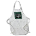Apron - Image of Trophie on Books, Class of 2022, Graduation Caps, Green Graduation Design