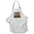 Apron - Image of Clauk Style Class of 2022 in Banners, Caps, Diplomas, Sepia Graduation Design
