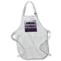Apron - Image of Clauk Style Class of 2022 in Banners, Caps, Diplomas, Purple Graduation Design