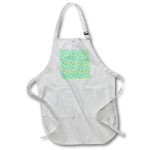 Apron - Festive Christmas Candy in Blues and Yellows Christmas
