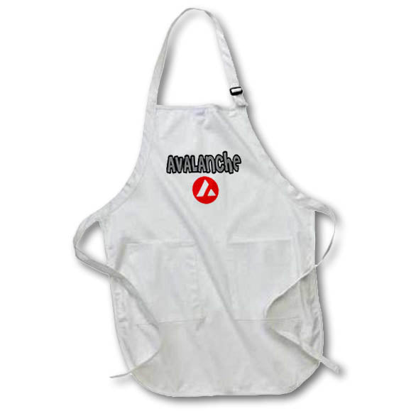 Apron - Cool Avalanche Cryptocurrency with AVAX Crypto Coin Art Crypto