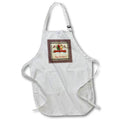 Apron - Image of Vintage Birds and Roses, Merry Christmas and Happy New Year Christmas Design