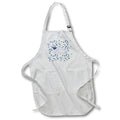 Apron - Image of Graduation Cap and Diploma on 2022, Confetti, Blue Graduation Design