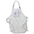Apron - Image of Graduation Cap and Diploma on 2022, Confetti, Purple Graduation Design