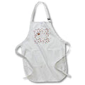 Apron - Image of Graduation Cap and Diploma on 2022, Confetti, Red Graduation Design