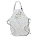 Apron - Image of Graduation Cap and Diploma on 2022, Confetti, Sepia Graduation Design
