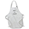 Apron - Image of Words Crazy For Cardano In Bold Black Letters lens Art by Florene - Crypto World